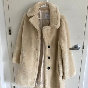 MANGO FLUFFY COAT - SUPER COMFORTABLE and WARM!!